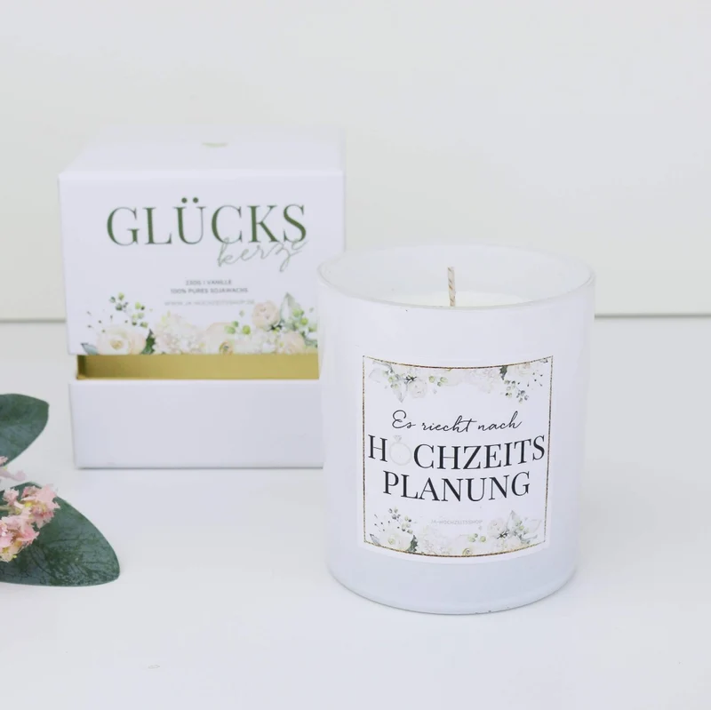Geschenk Kerze Hochzeitsplanung