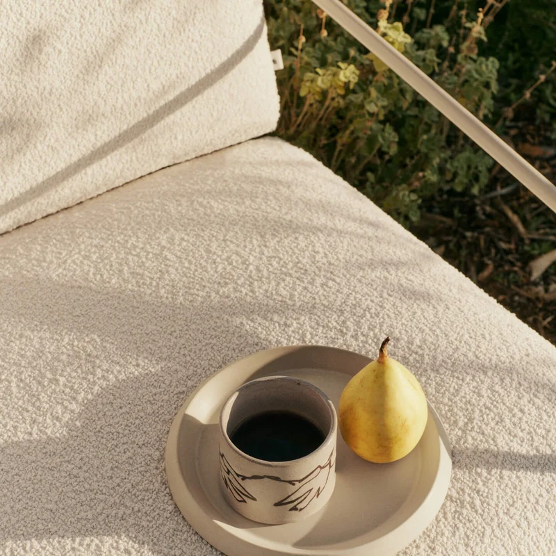 Sessel Desert 1-Sitzer Pure Bouclé/Cashmere Outdoor - ferm LIVING