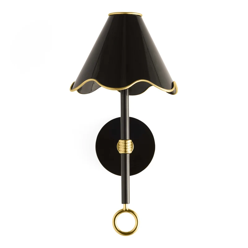 LED-Wandleuchte RIPPLE schwarz