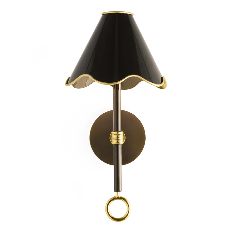 LED-Wandleuchte RIPPLE schwarz
