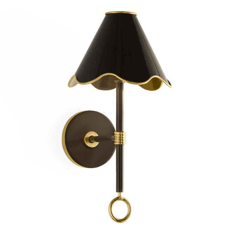 LED-Wandleuchte RIPPLE schwarz