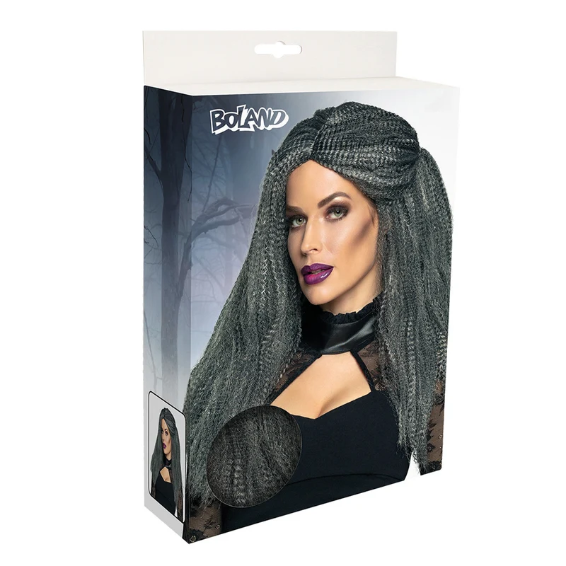 Hexe Griselda Perücke für Damen - 85605 | Grau
