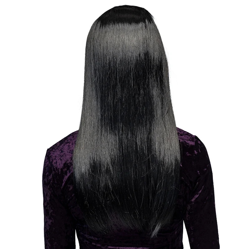 Perücke "Hexe Aurora" für Damen | Schwarz/Weiß
