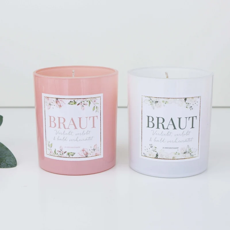 Geschenk Kerze Braut
