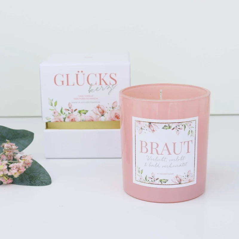 Geschenk Kerze Braut