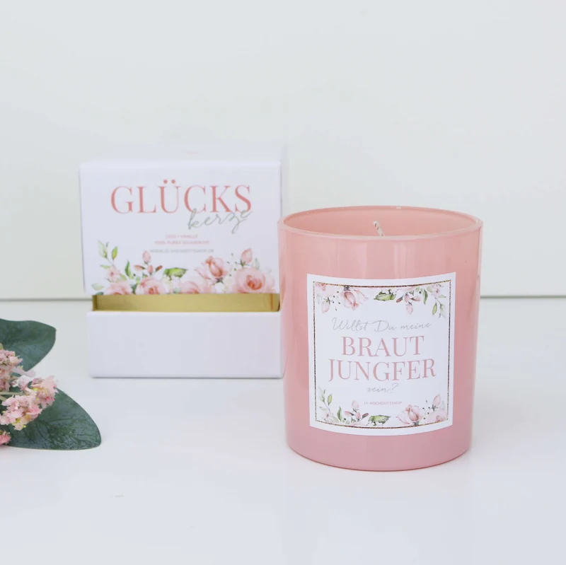 Geschenk Kerze Brautjungfer