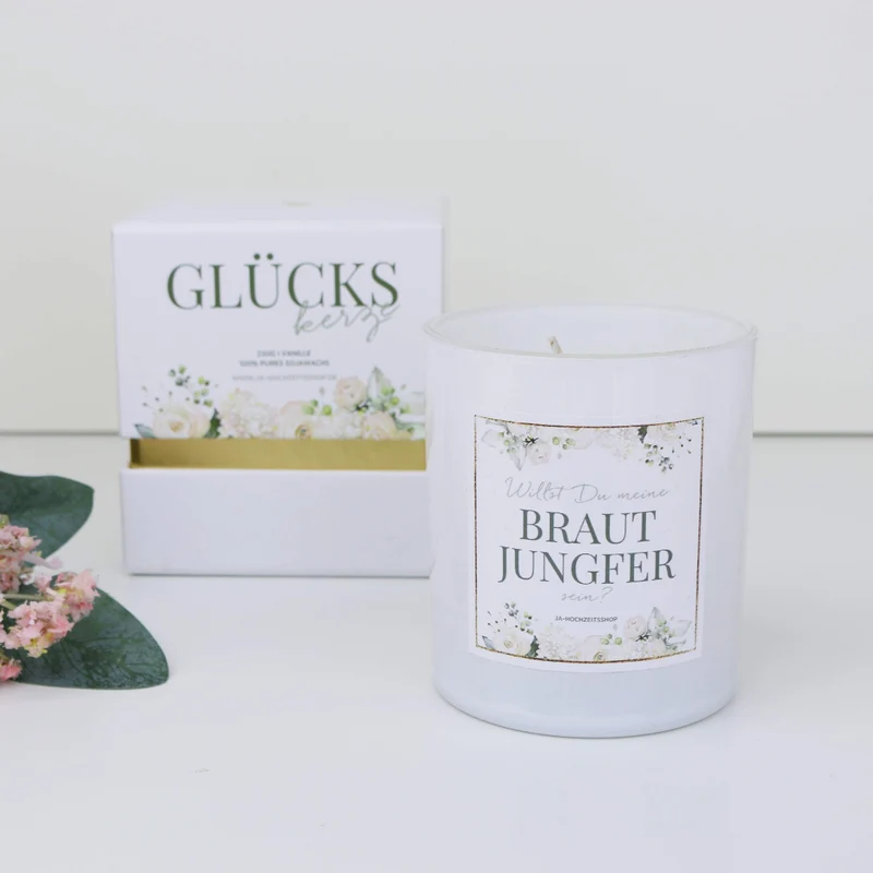 Geschenk Kerze Brautjungfer