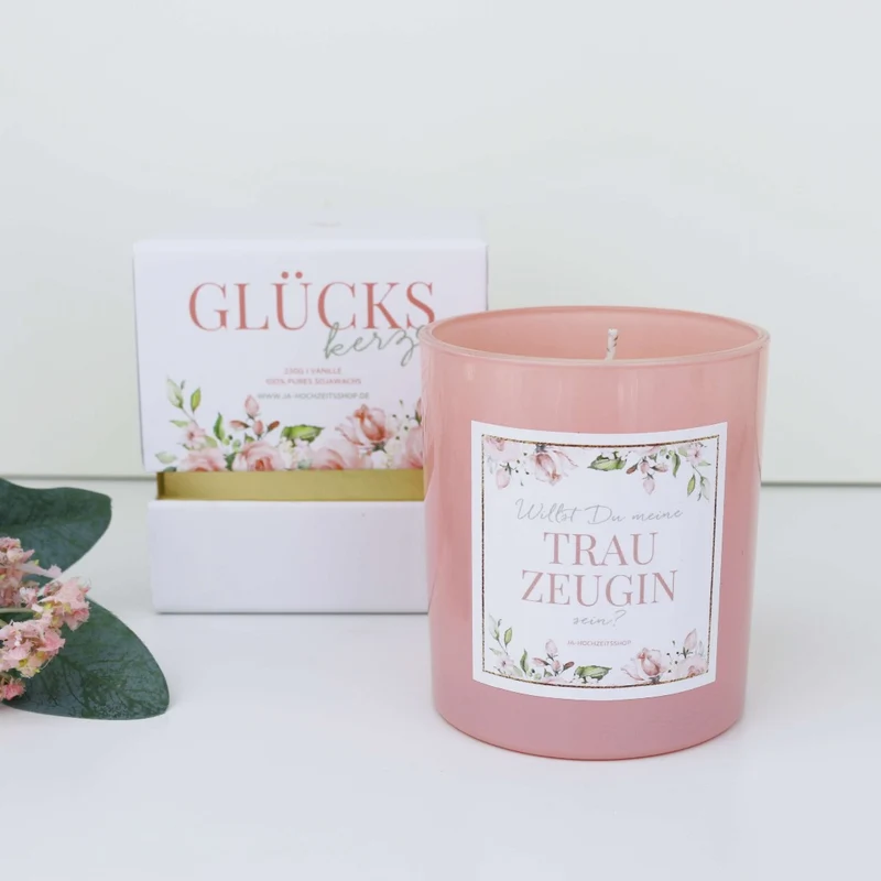 Geschenk Kerze Trauzeugin