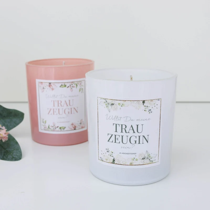 Geschenk Kerze Trauzeugin