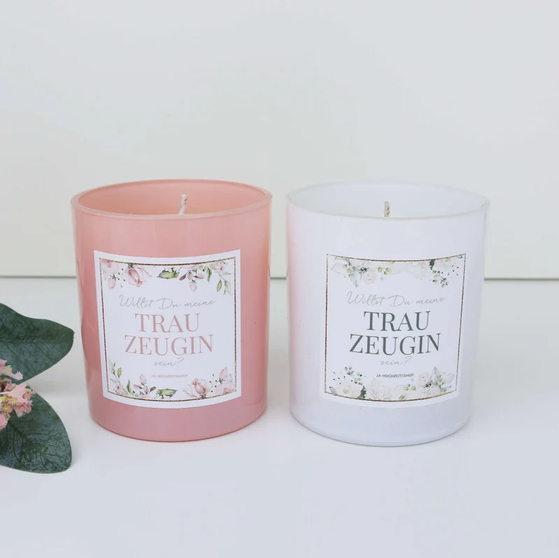 Geschenk Kerze Trauzeugin