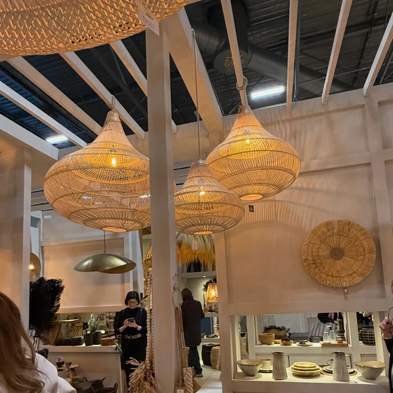 Rattan Lampenschirm Drop