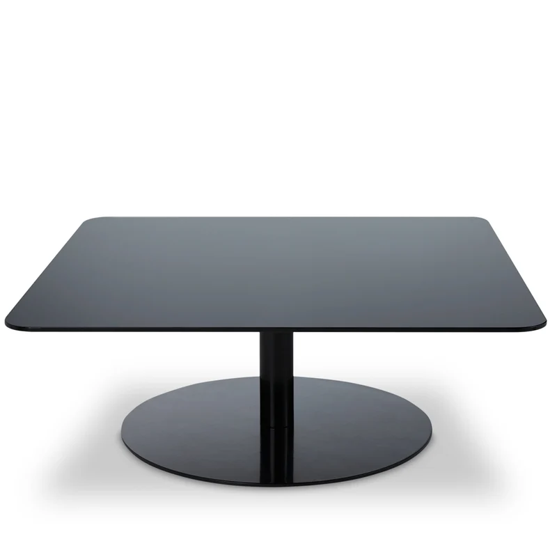 Flash Square Table – Couchtisch aus Stahl & Glas in Schwarz