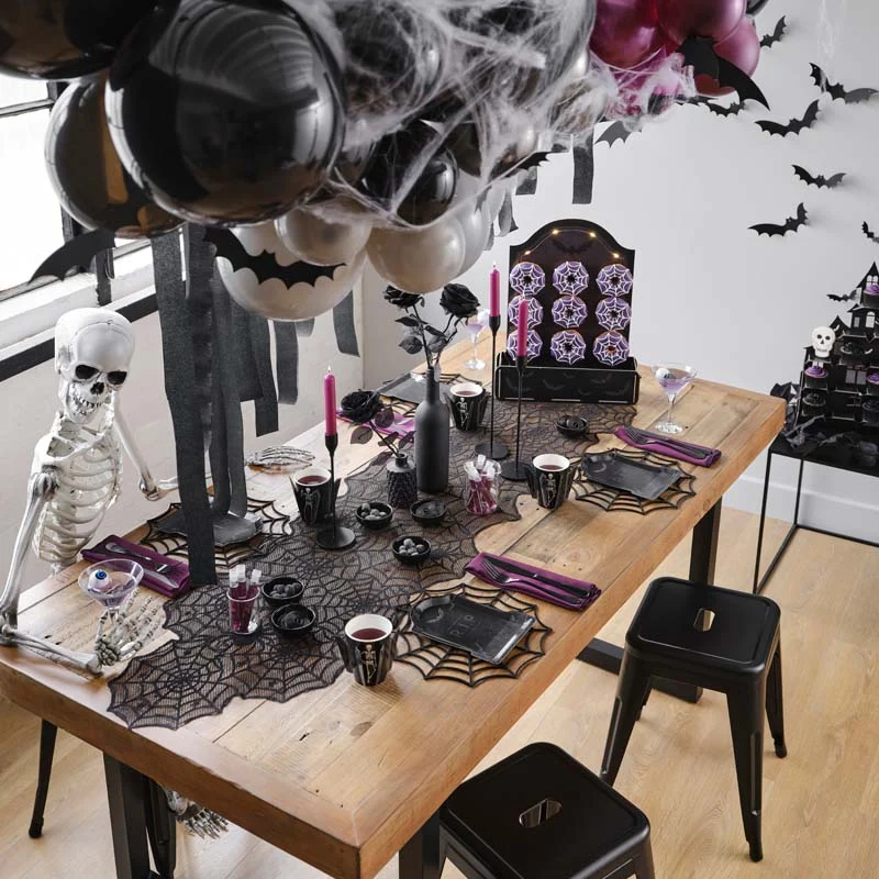 Halloween Pappbecher Skelett (8 Stück)