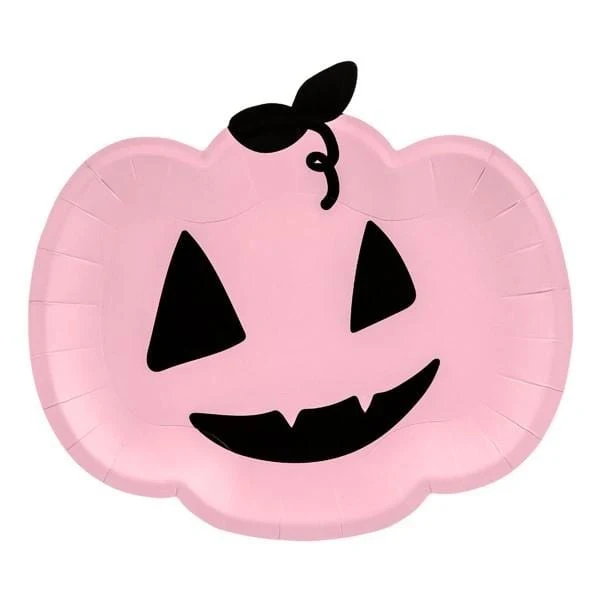Teller Kürbis Halloween (6 Stück)