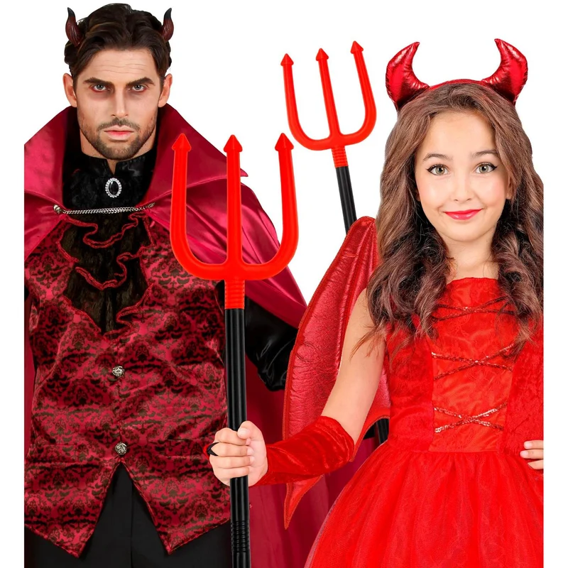Teufels Dreizack zerlegbar | Rot Schwarz