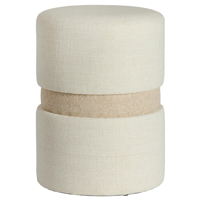runder Pouf NOVIRA beige