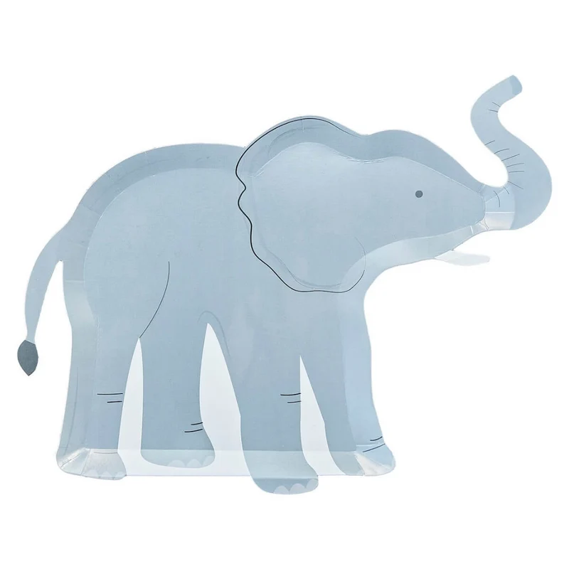 Pappteller Elefant (8 Stück)