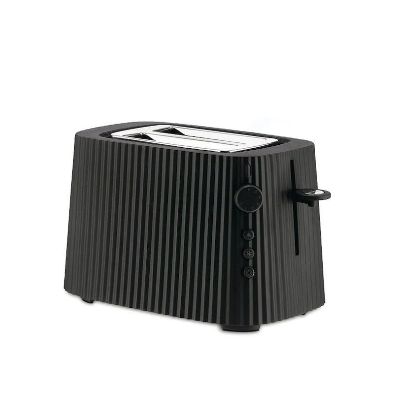 Alessi Plissé Set Schwarz – Wasserkocher 1,7 L + Toaster + Gratis Aufsatz