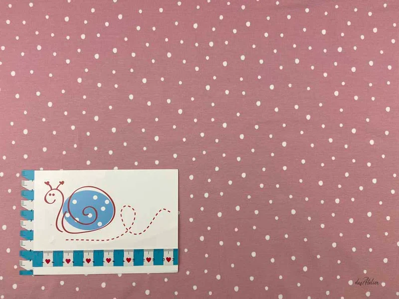 BW-Jersey Dots, rosa/weiss