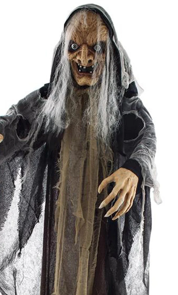 Halloween Hexe mit Licht, Bewegung und Sound | 160 cm