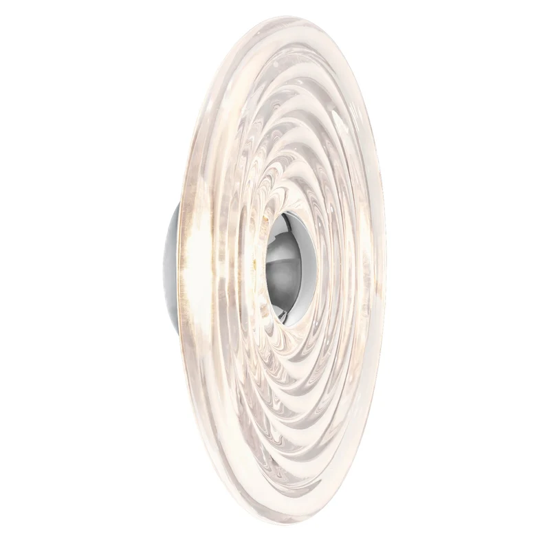 Press Large Surface Light – Clear Pressed Glass