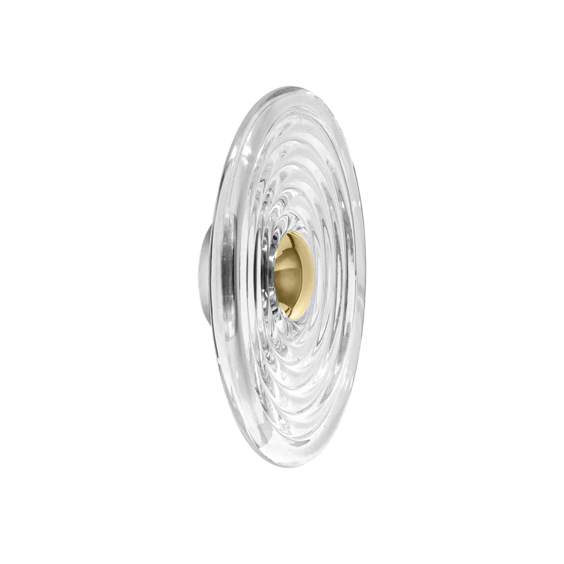 Press Large Surface Light – Clear Pressed Glass