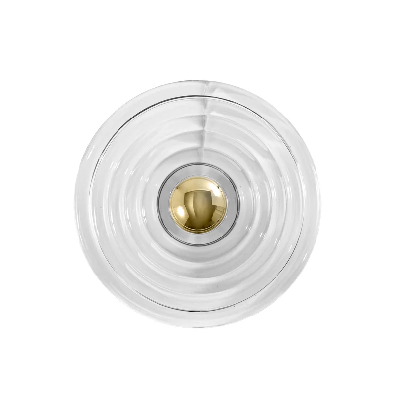 Press Large Surface Light – Clear Pressed Glass