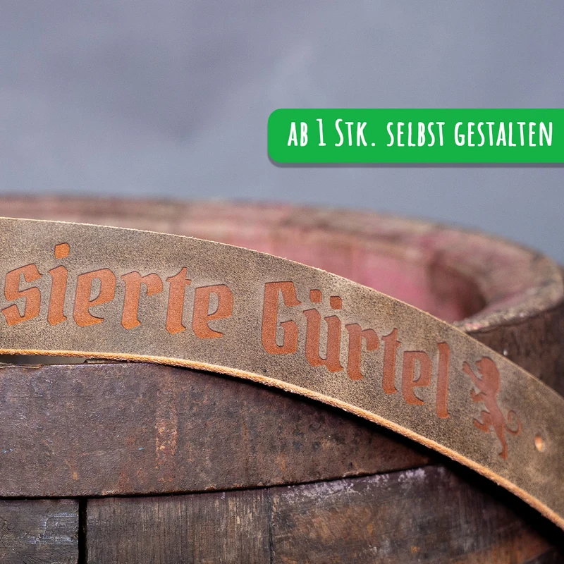 Ledergürtel Selbst Gestalten ab 1 Stk.
