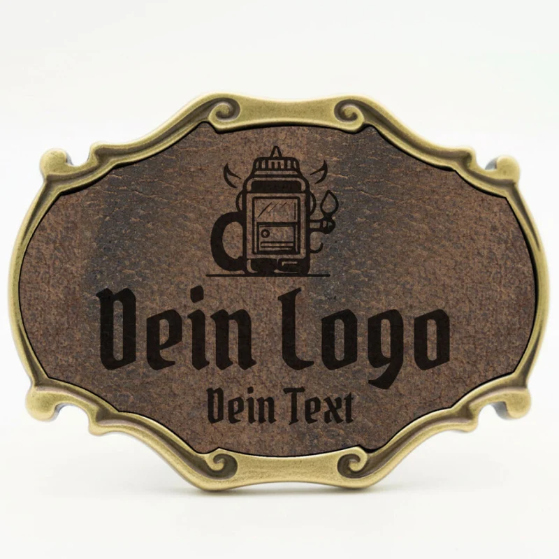 Trachten Gürtelschnalle mit eigenem Logo ab 1 Stk.