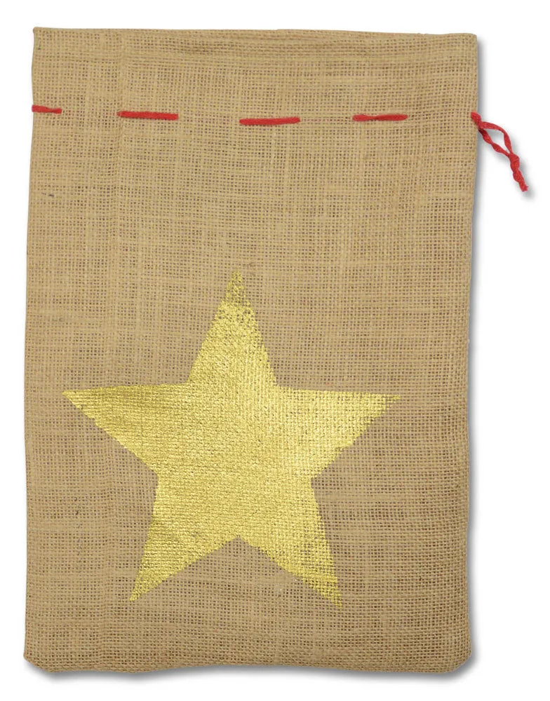 Nikolaussack Jutesack 25 x 35 cm | Motiv Geschenkesack Weihnachten Advent