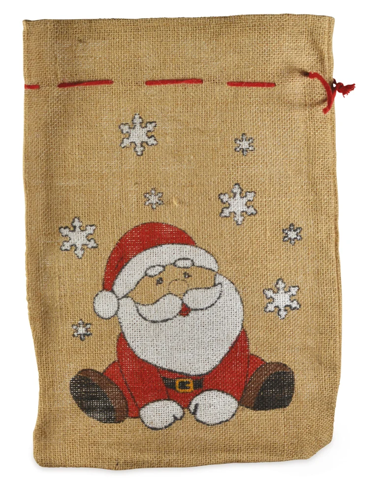 Nikolaussack Jutesack 25 x 35 cm | Motiv Geschenkesack Weihnachten Advent