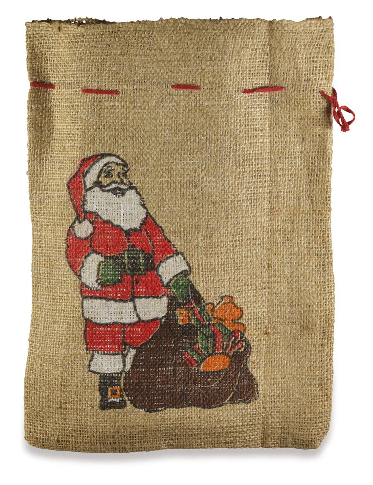 Nikolaussack Jutesack 25 x 35 cm | Motiv Geschenkesack Weihnachten Advent