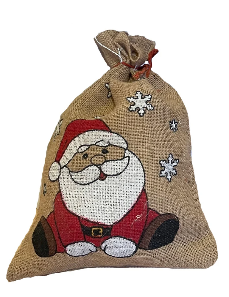 Nikolaussack Jutesack 25 x 35 cm | Motiv Geschenkesack Weihnachten Advent