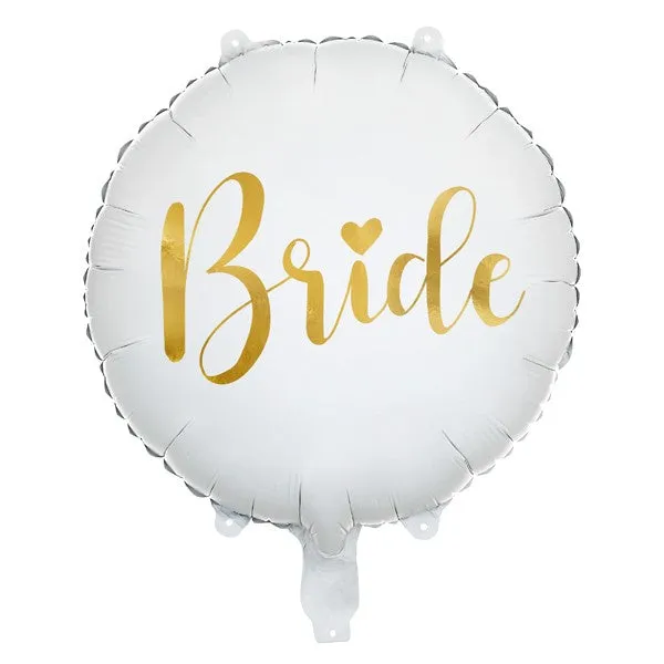 Folienballon Bride rund