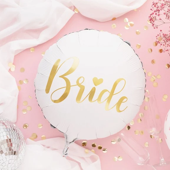 Folienballon Bride rund