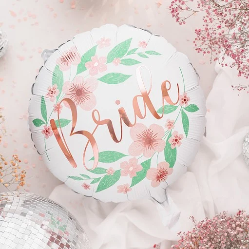 Folienballon Bride Blumen