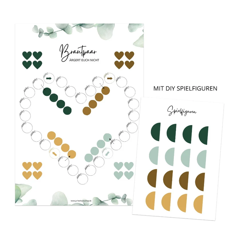 Kinder Spiele Set Hochzeit (Sofort Download)