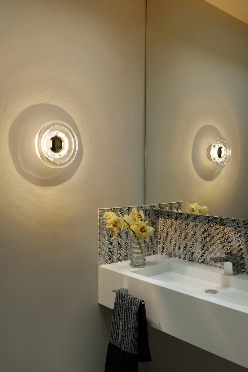 Press Mini Surface Light – Clear Pressed Glass