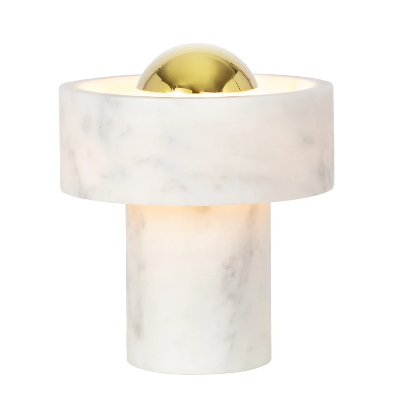Stone Portable gold Table Lamp – Tragbare Marmor Tischleuchte