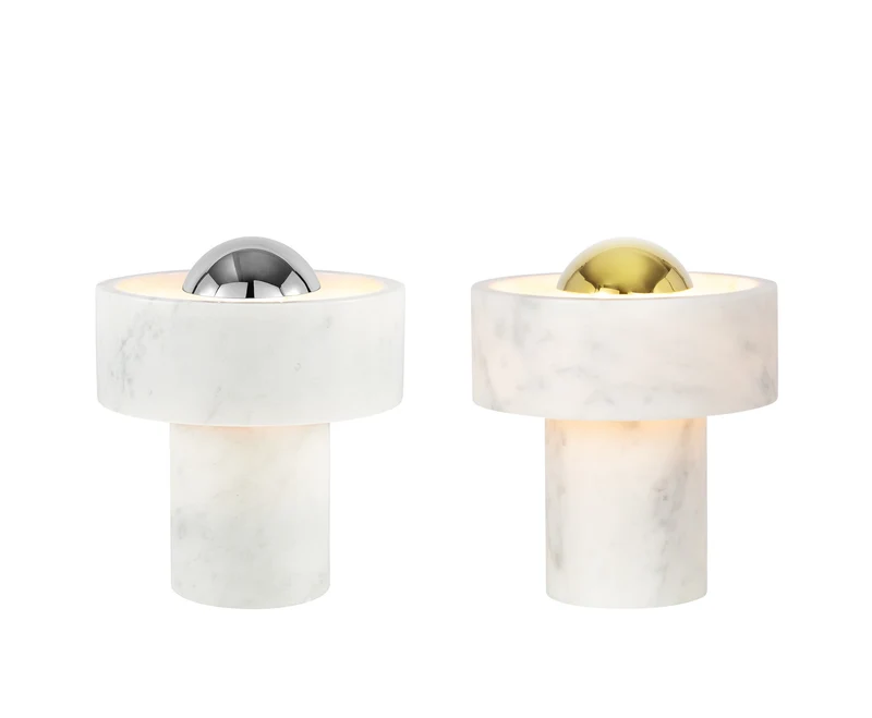 Stone Portable gold Table Lamp – Tragbare Marmor Tischleuchte