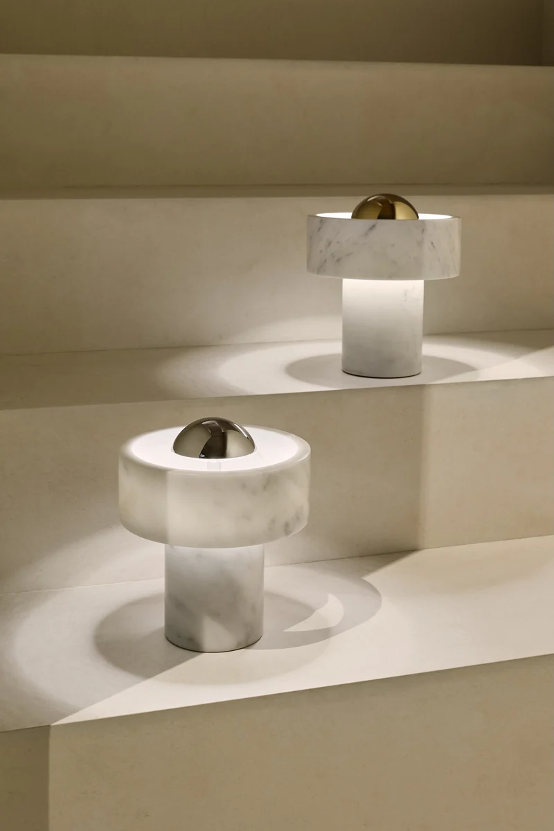 Stone Portable gold Table Lamp – Tragbare Marmor Tischleuchte
