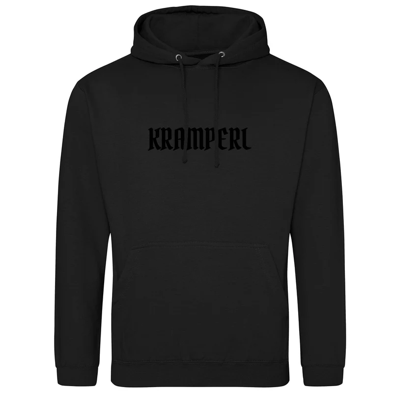 Kramperl Hoodie Schwarz Krampus Kapuzenpullover