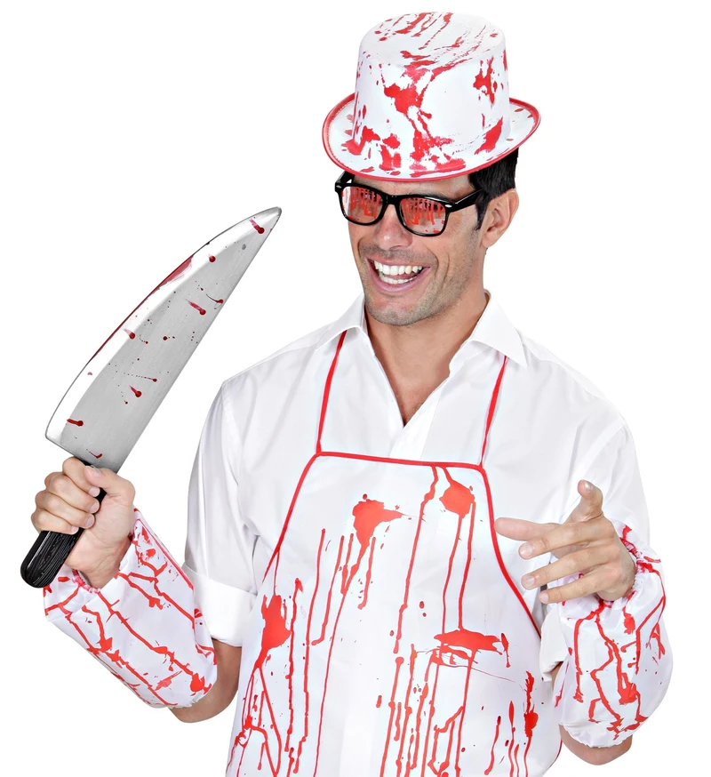 Blutiges Messer Halloween Mörder Waffe | 48 cm