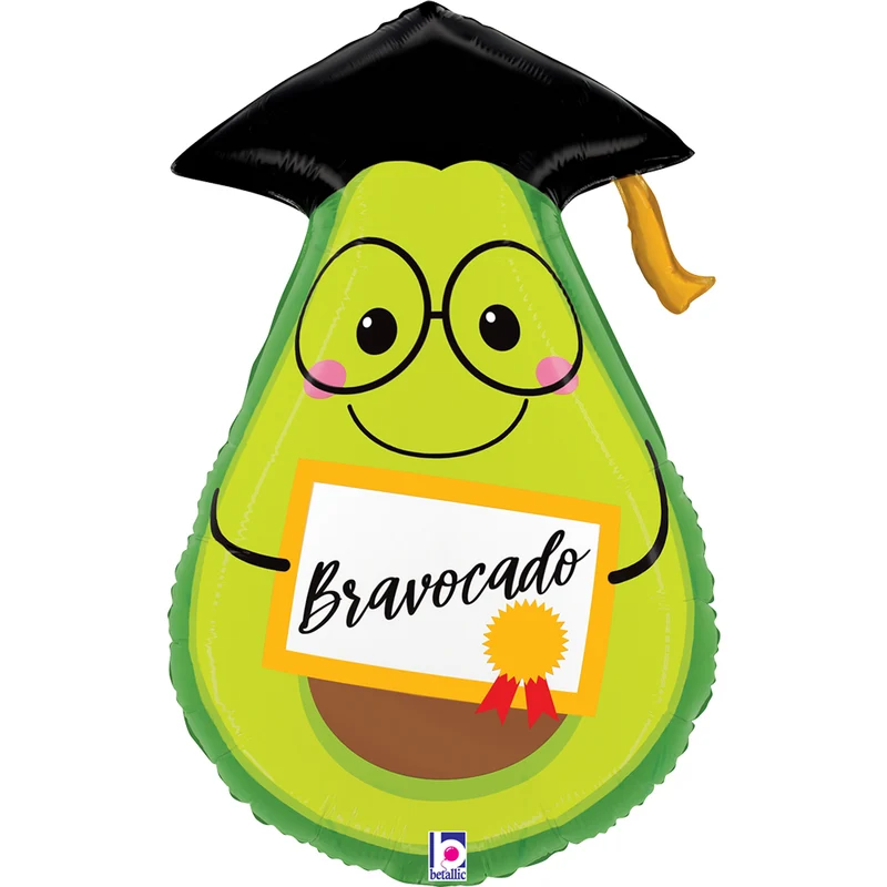 Shape Folienballon "Bravocado" | 64 cm