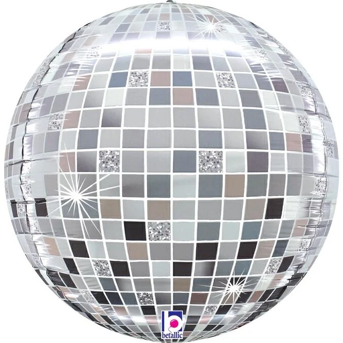 15"/38cm 4D Folienballon Globe Discokugel