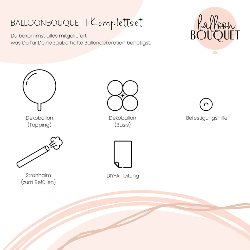 Folienballon Bouquet "Sweet Birthday"