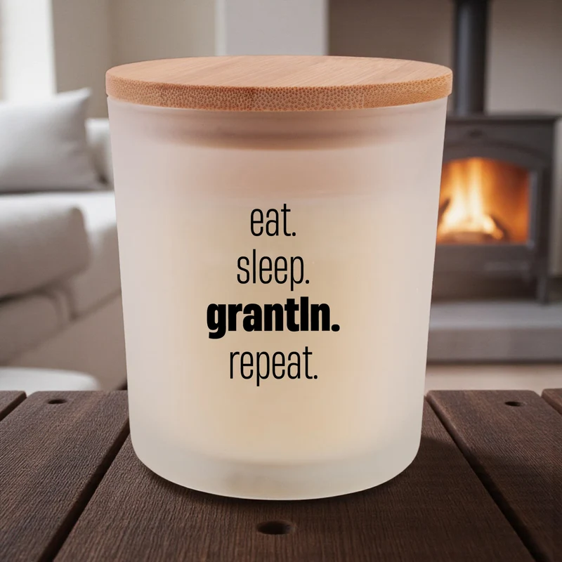 Duftkerze "eat. sleep. grantln. repeat."