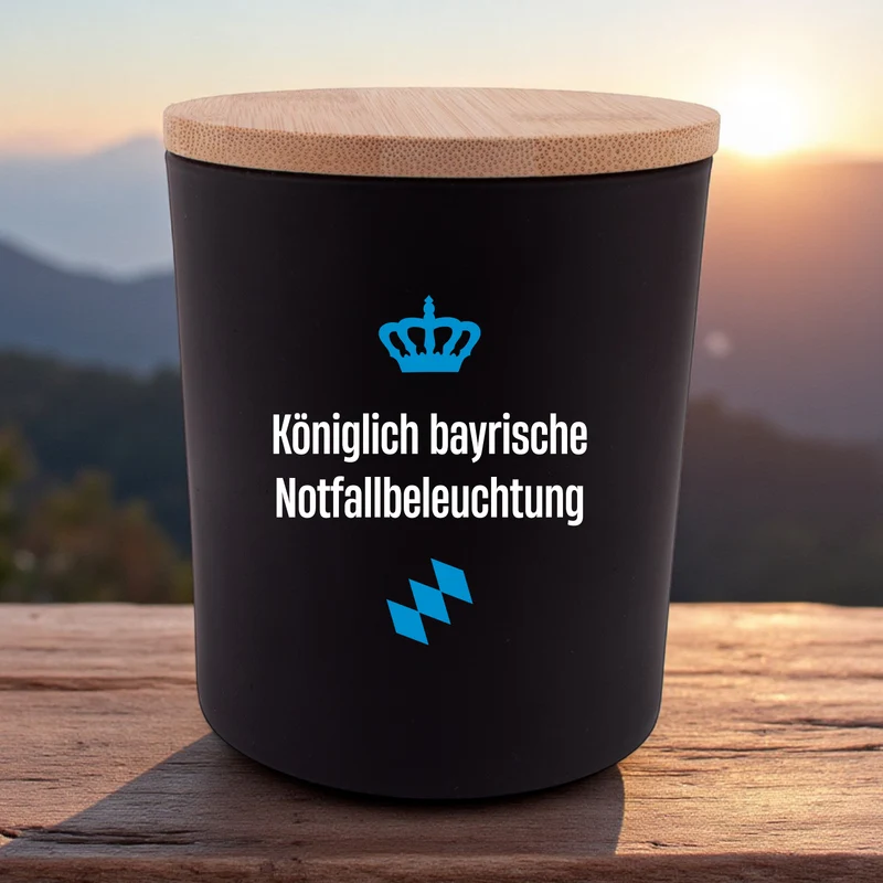 Duftkerze "Königlich bayrische Notfallbeleuchtung"