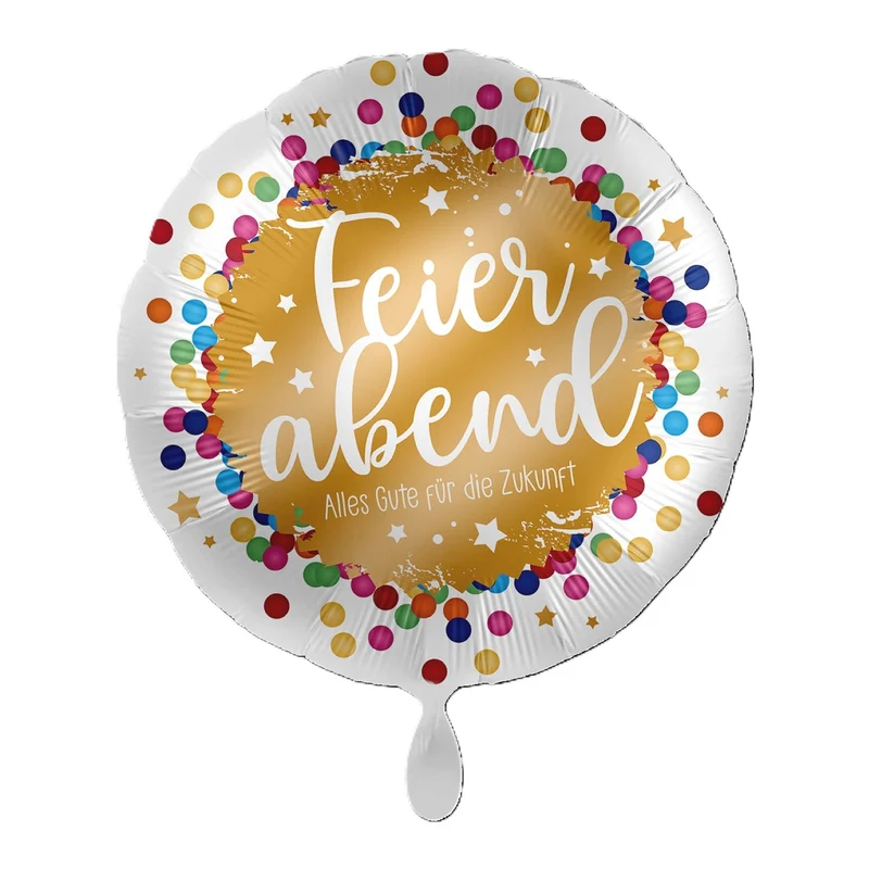 18"/Ø43cm Folienballon "Feierabend Alles Gute für die Zukunft"
