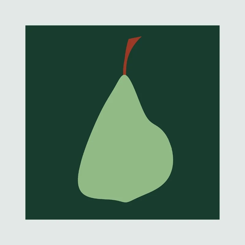 Kunstdruck 'Silent Fruits 07' Poster 40x40 - IH & KL Design Studio